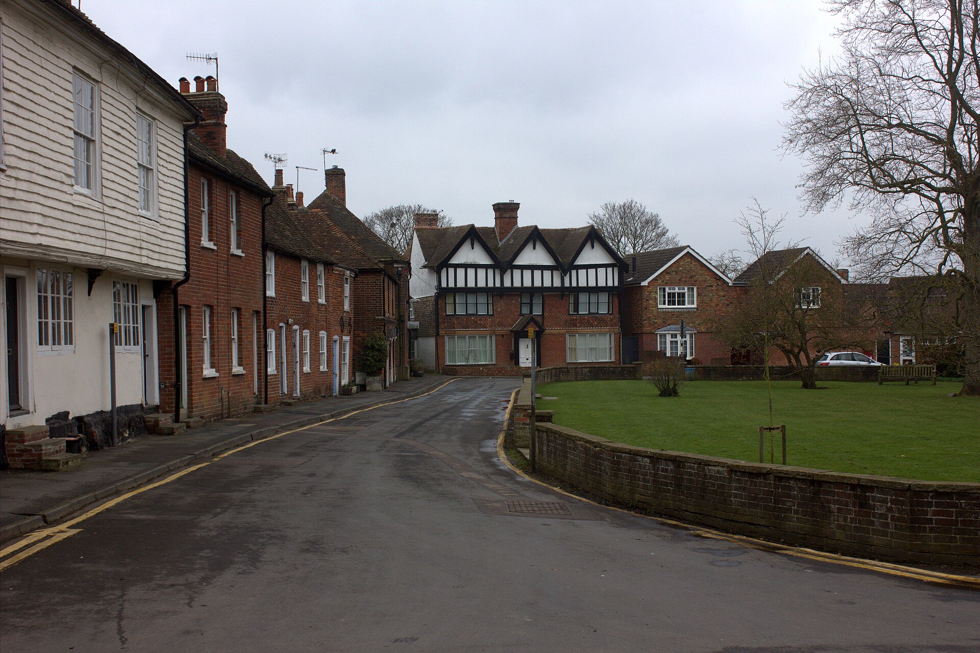 The Green, Wye — the village centre that The King's Head sits on