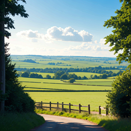 Kent Downs landscape above Wye